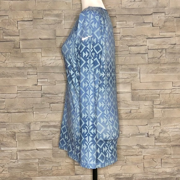 Nike Pro blue Hyperwarm sport top - Picture 3 of 8